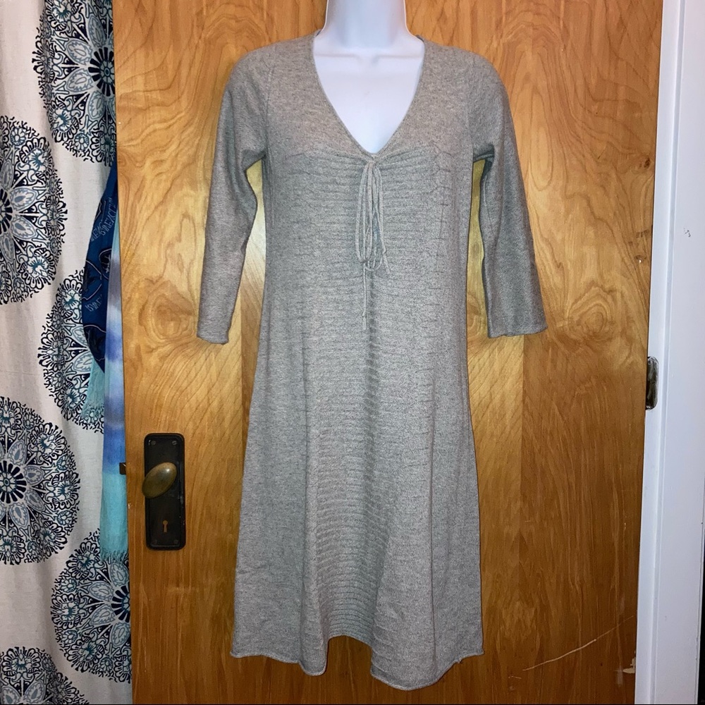 Max Studio Light Gray Sweater Dress Size Small
